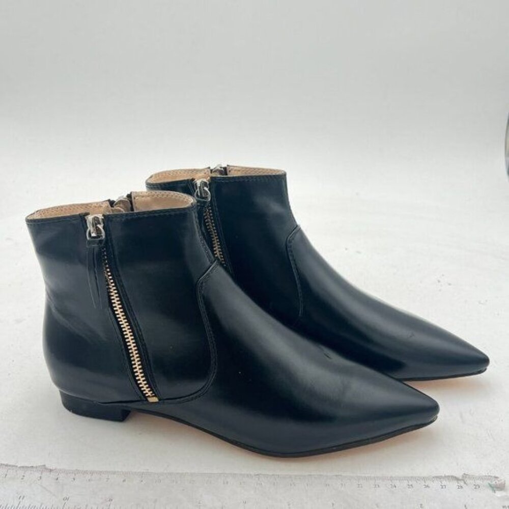 Women's Formal Pointed Closed Toe Flats Ankle Boots Low Heel Basic Booties